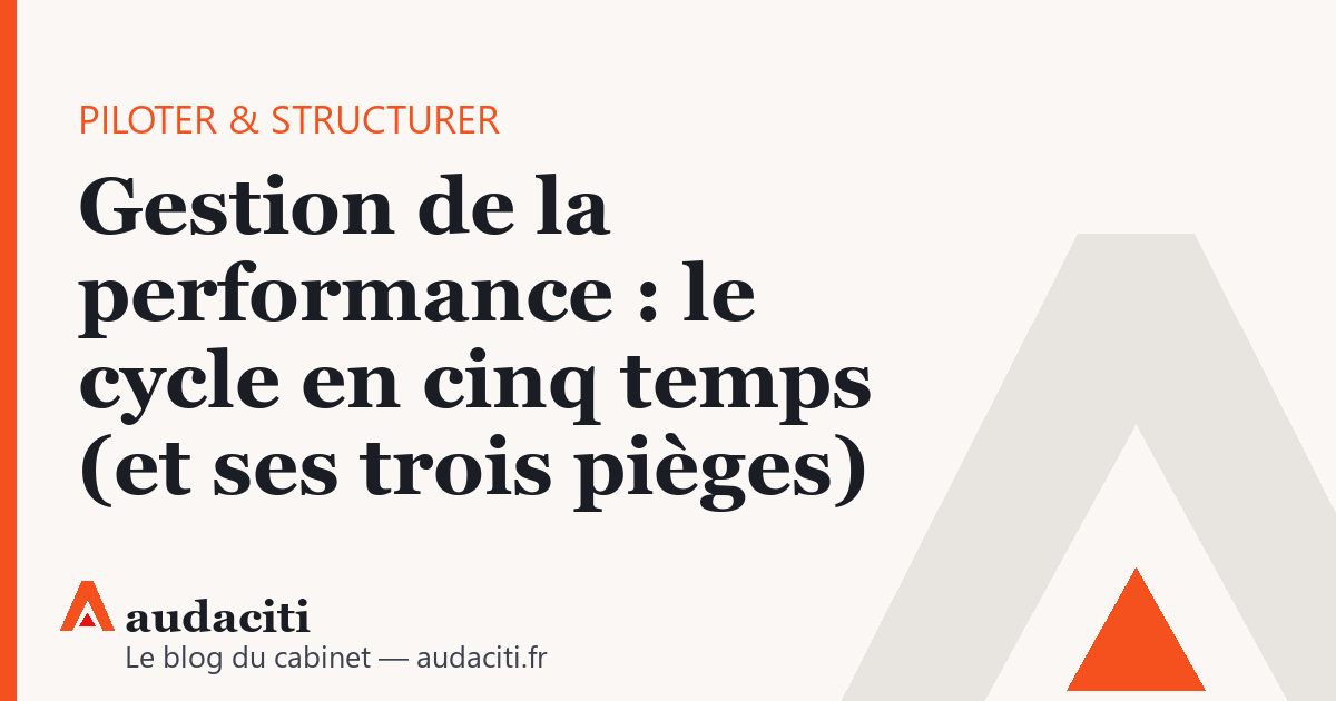 Gestion de la performance : le cycle en cinq temps (et ses trois pièges)